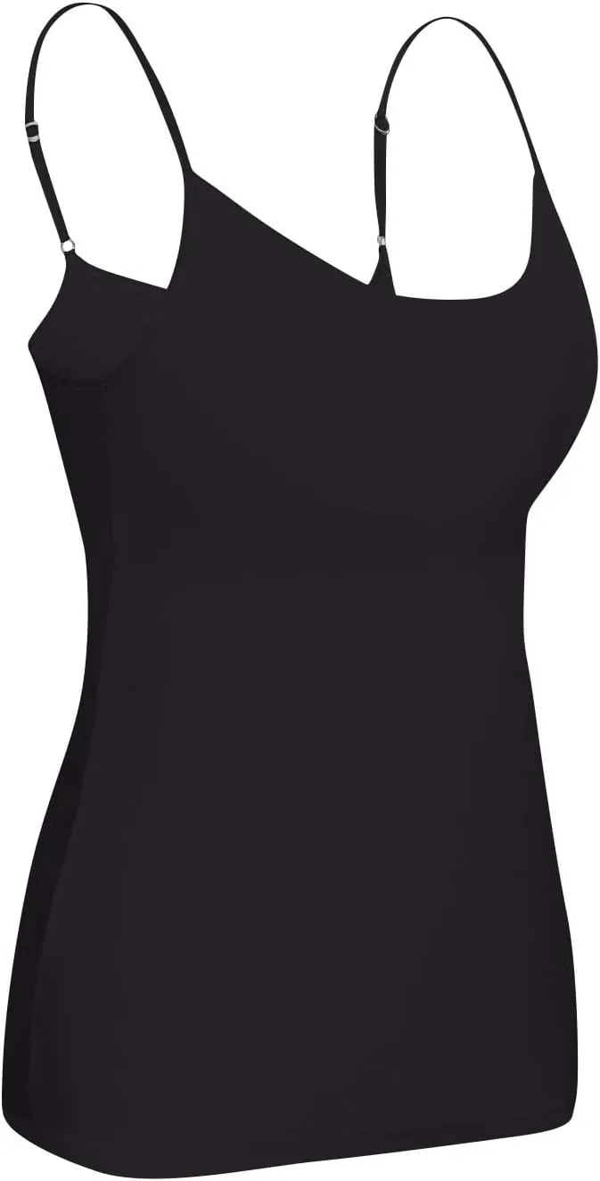 HTHLVMD Cotton Shelf Bra Camisoles Ladies Kawaii Summer Off The Shoulder Tank Tops Coloured Soft Slims Camisole