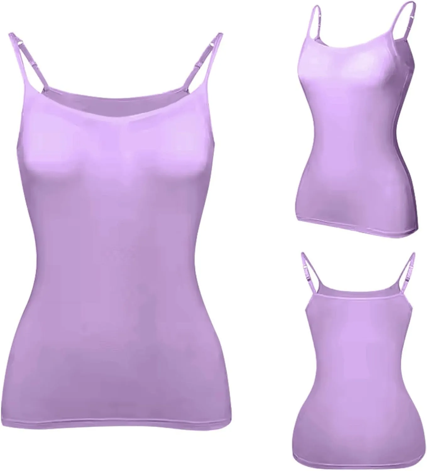 HTHLVMD Cotton Shelf Bra Camisoles Ladies Kawaii Summer Off The Shoulder Tank Tops Coloured Soft Slims Camisole