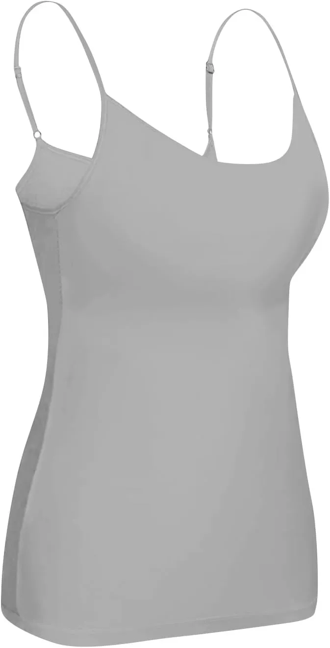 HTHLVMD Cotton Shelf Bra Camisoles Ladies Kawaii Summer Off The Shoulder Tank Tops Coloured Soft Slims Camisole