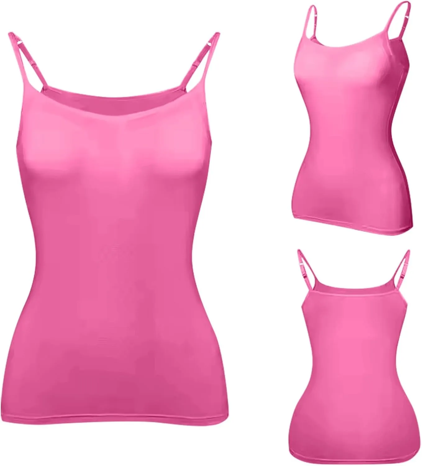 HTHLVMD Cotton Shelf Bra Camisoles Ladies Kawaii Summer Off The Shoulder Tank Tops Coloured Soft Slims Camisole