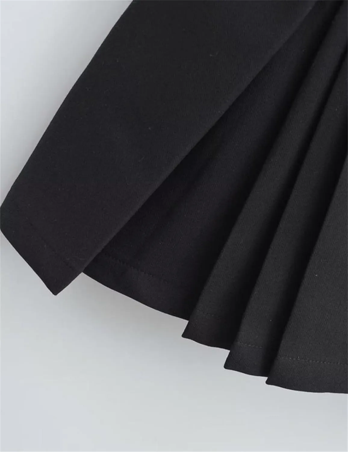 Joe Wenko Women's Pleated A-Line Uniform Belted Mini Skirt