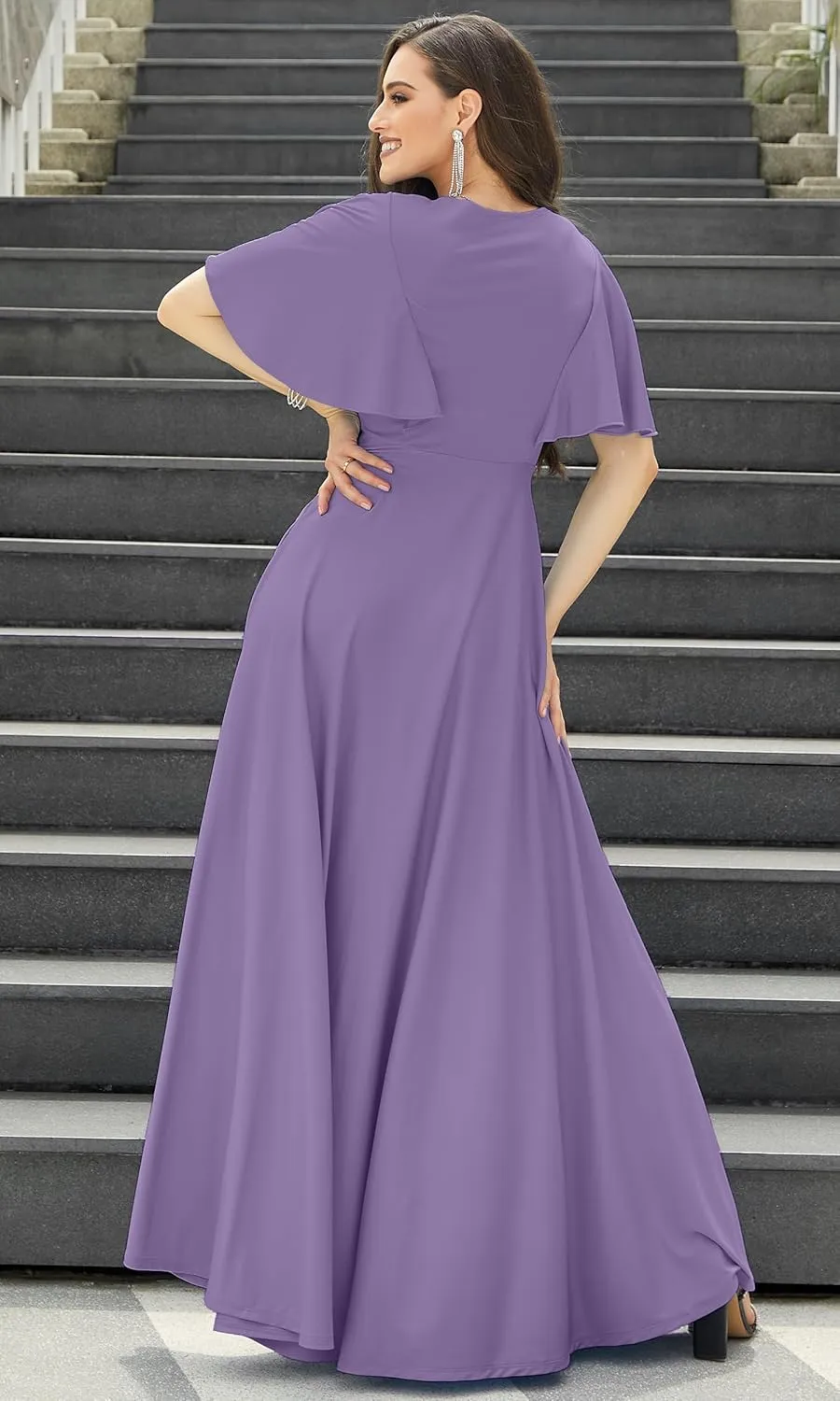 KOH KOH Womens Long Elegant Bridesmaid Evening Cocktail Modest Maxi Dress