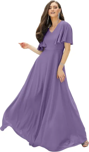 KOH KOH Womens Long Elegant Bridesmaid Evening Cocktail Modest Maxi Dress