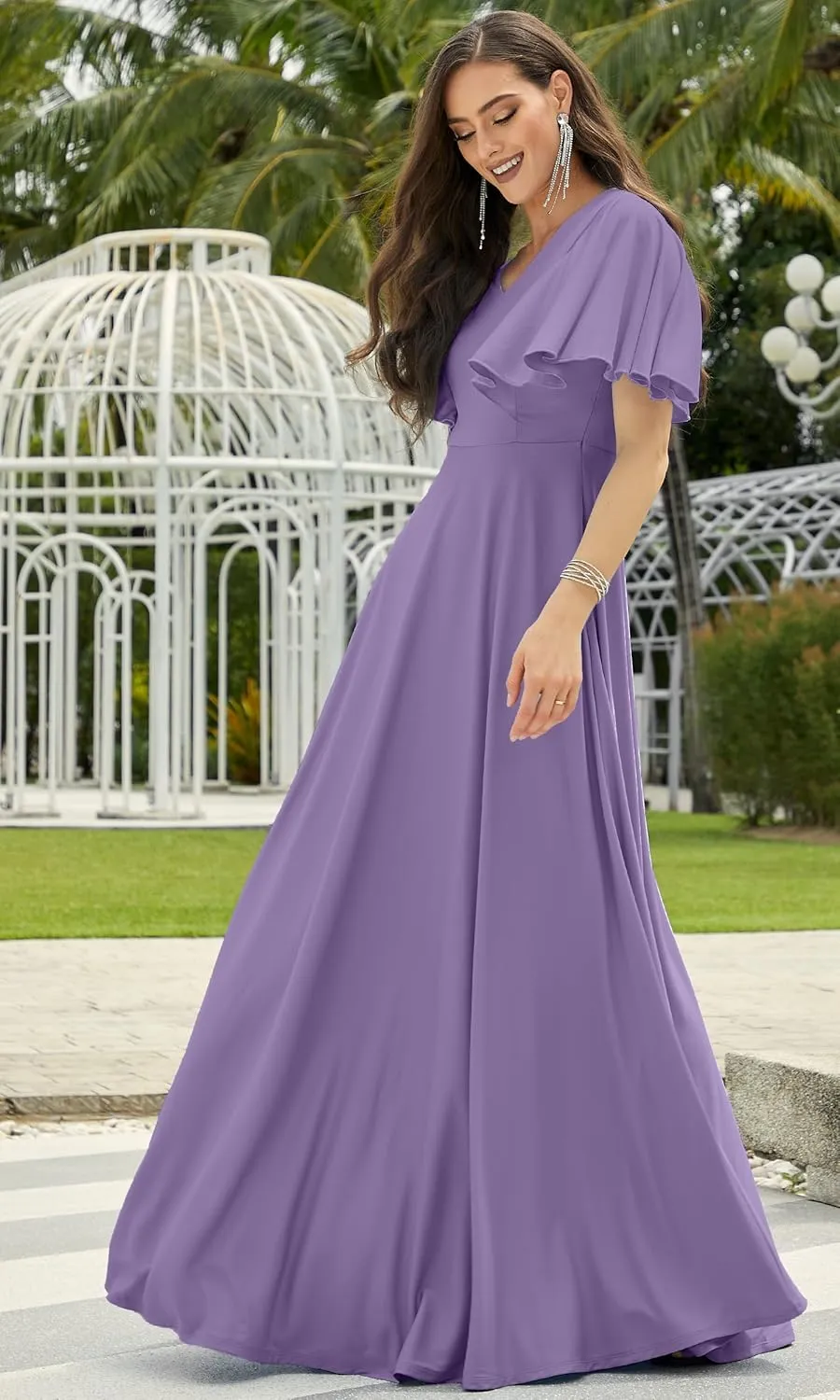 KOH KOH Womens Long Elegant Bridesmaid Evening Cocktail Modest Maxi Dress
