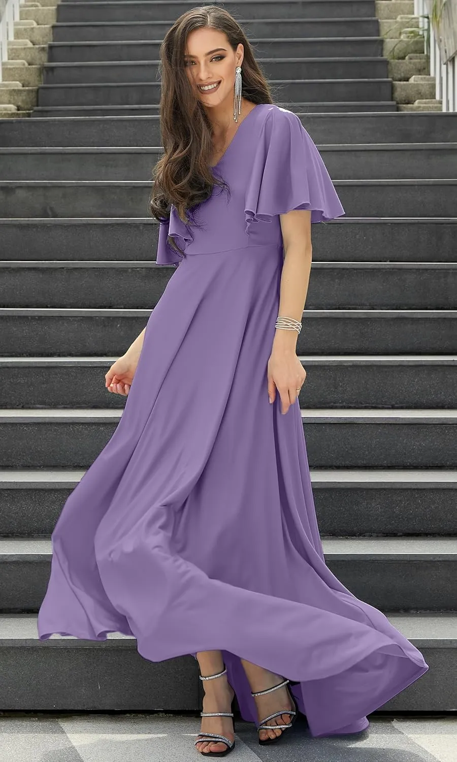 KOH KOH Womens Long Elegant Bridesmaid Evening Cocktail Modest Maxi Dress