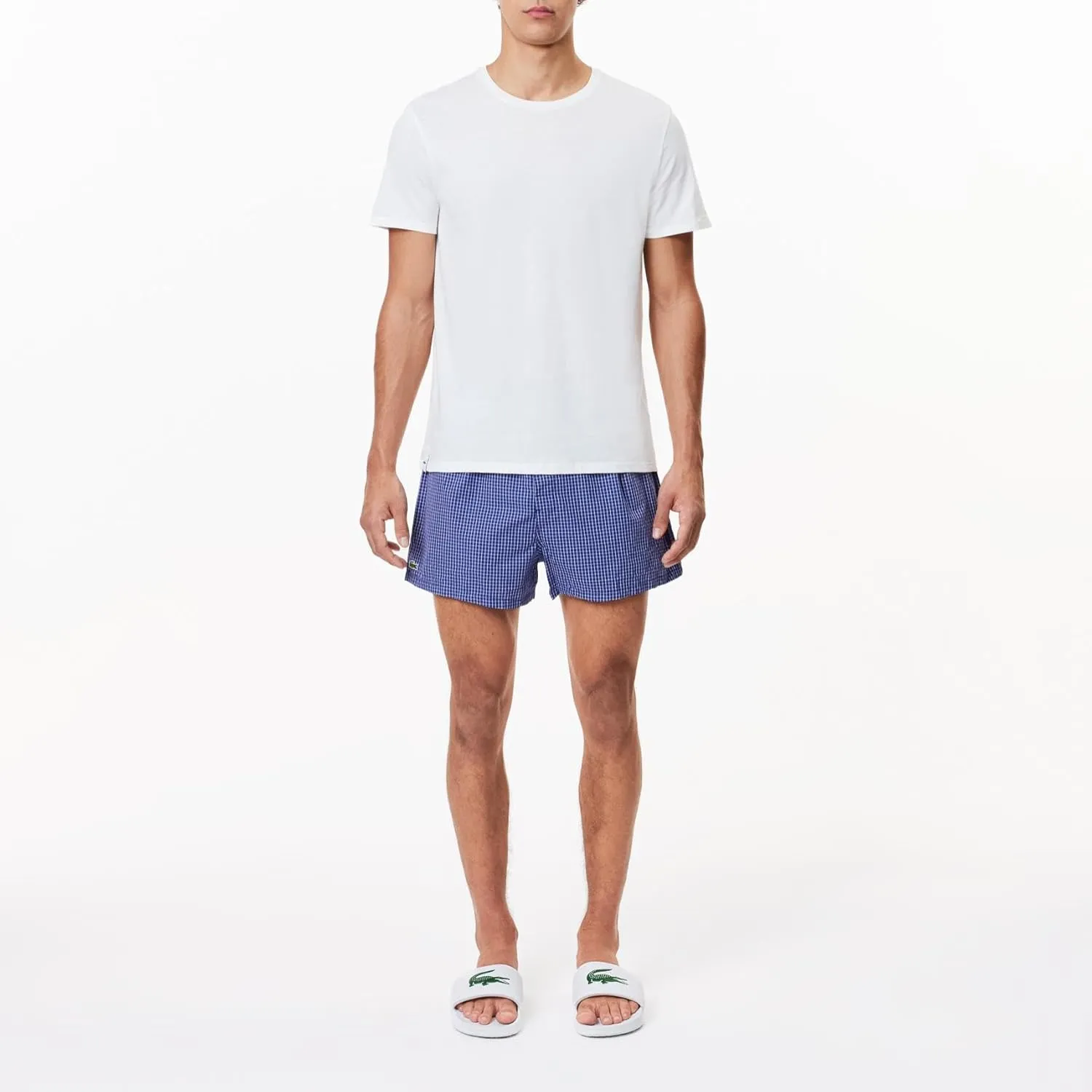 Lacoste Men's 100% Cotton Regular Fit Crew Neck T-Shirt, 3-Pack