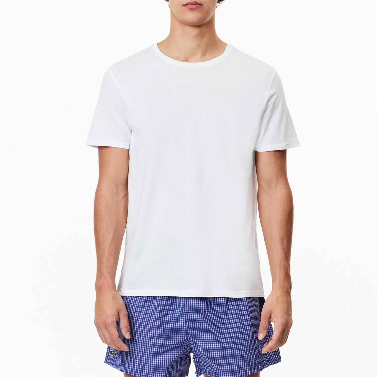 Lacoste Men's 100% Cotton Regular Fit Crew Neck T-Shirt, 3-Pack