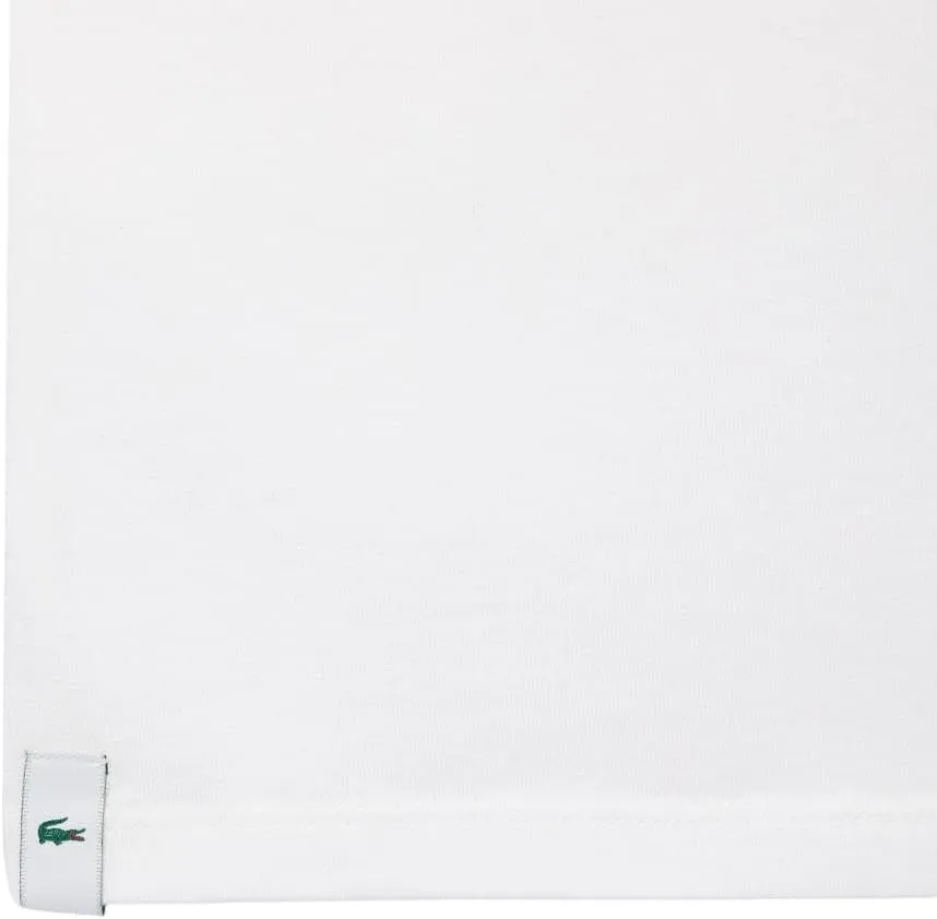 Lacoste Men's 100% Cotton Slim Fit Crew Neck Undershirt, 3-Pack