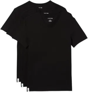 Lacoste Men's 100% Cotton Slim Fit V-Neck T-Shirt, 3-Pack