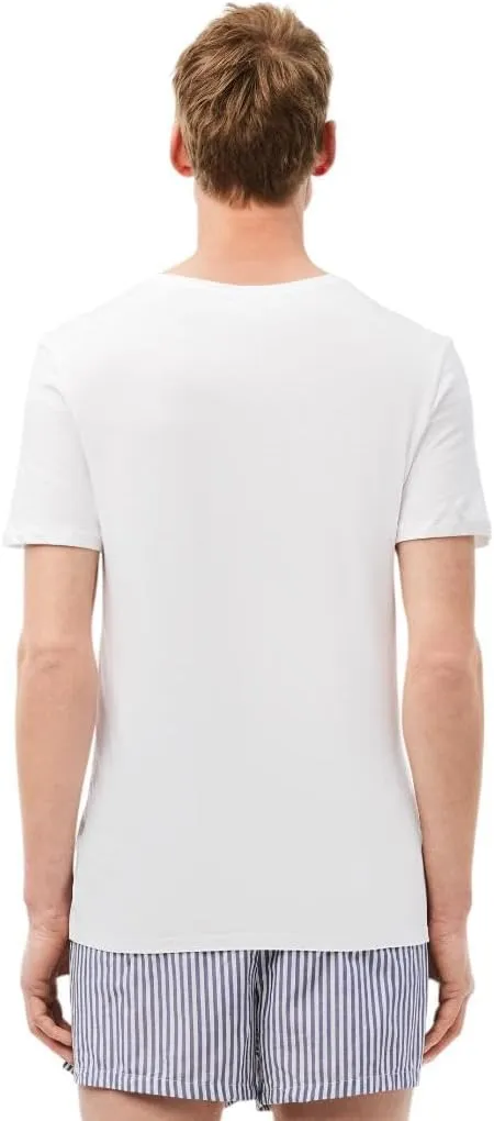 Lacoste Men's 100% Cotton Slim Fit V-Neck T-Shirt, 3-Pack