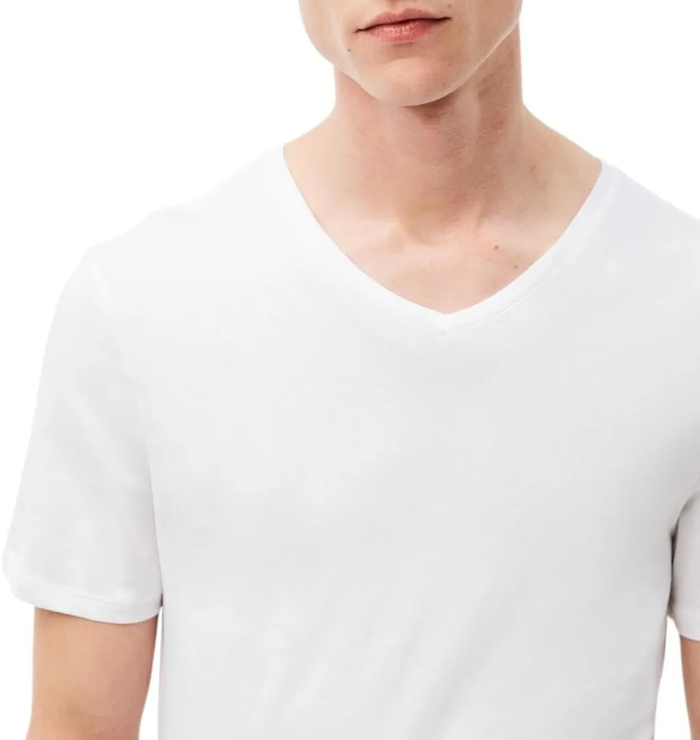 Lacoste Men's 100% Cotton Slim Fit V-Neck T-Shirt, 3-Pack