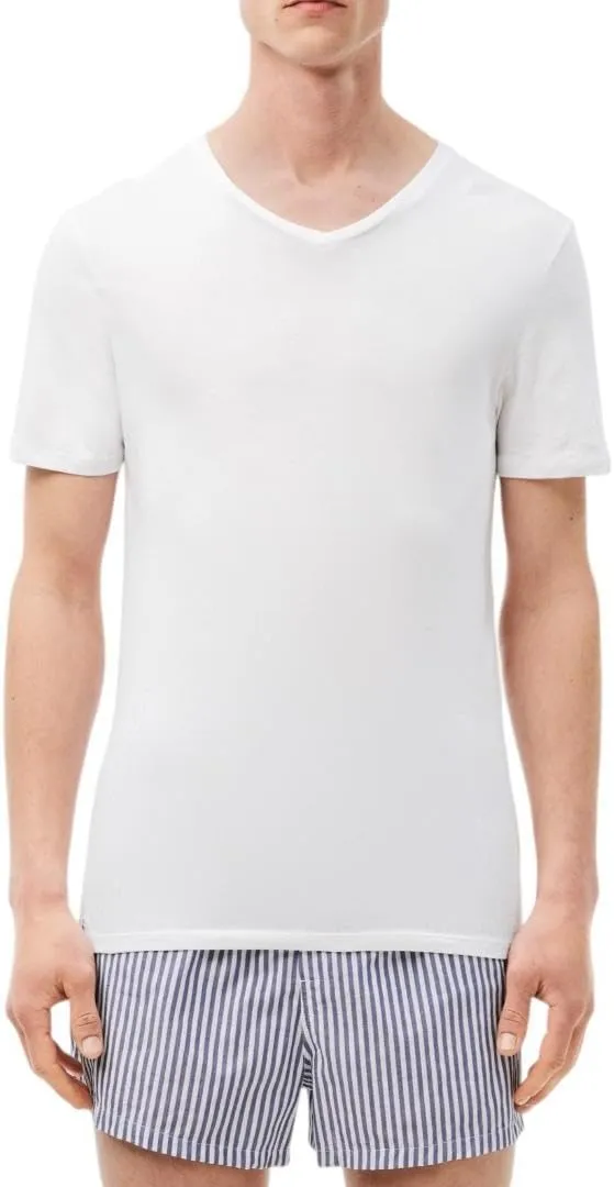 Lacoste Men's 100% Cotton Slim Fit V-Neck T-Shirt, 3-Pack