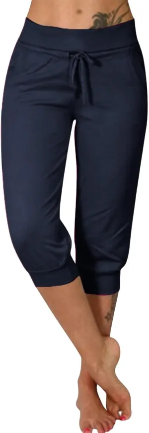 LCMTWX Plus Size Shorts Sports Yoga High Waist Draw Rope Capri Pants Plus Size Shorts Womans Shorts Boxer Shorts for Short