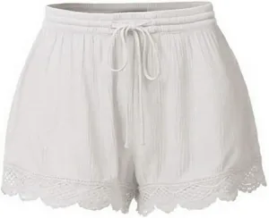 LCMTWX Plus Size Shorts Sweat Shorts Elastic Waist Running Workout Shorts with Pockets Women's Wide Leg Pants Plus Size