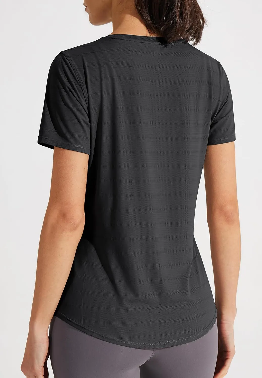Libin Women's Workout T Shirts Short Sleeve Gym Running Athletic Tops Quick Dry Crewneck Yoga Shirts