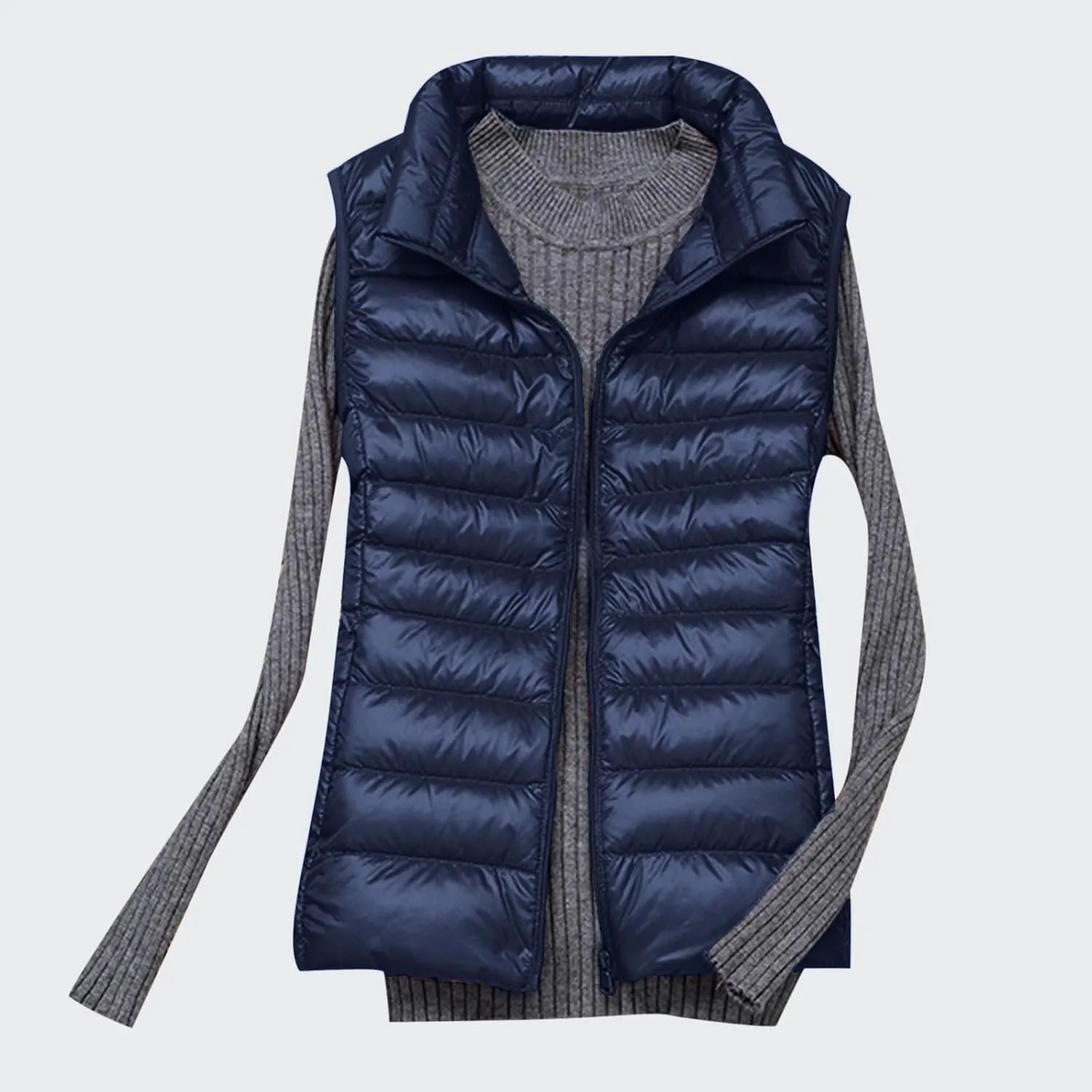 Light Weight Down Jacket for Women Packable Soft Full Zip Puffer Jacket with Hood Winter Autumn Coats Jackets Women