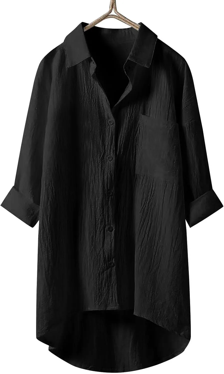 Linen Shirt for Women Breathable Tops Loose Crewneck Tops Womens Daily T Shirts Summer Shirts for Women 2025