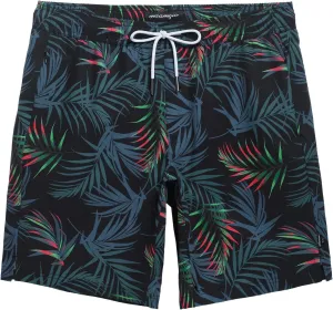 maamgic Mens Swim Trunks 9 Inch with Mesh Lining Bathing Suit Stretch Board Shorts with Zip Pockets for Swimming Shark