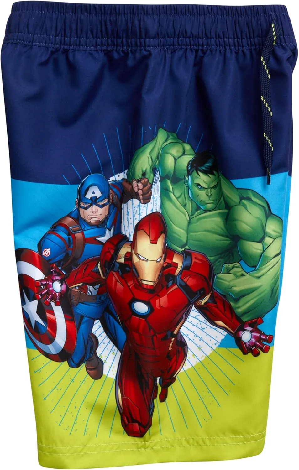 Marvel Boys Swim Trunks - Avengers Spiderman Captain America Hulk Iron Man Black Panther UPF 50  Quick Dry Boys Swim Shorts