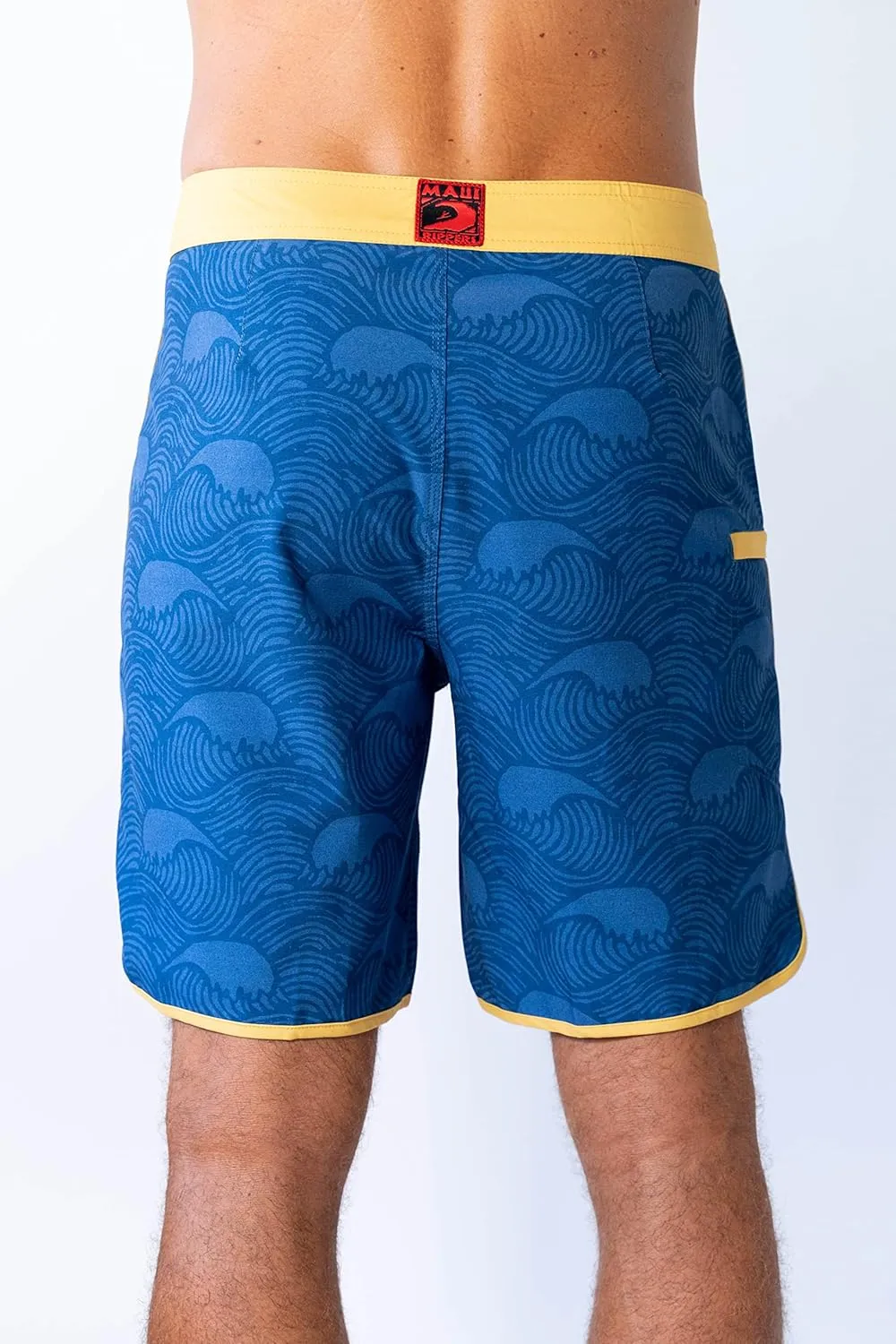 Maui Rippers Men's 18"-19" 4-Way Stretch Boardshorts Swim Trunks