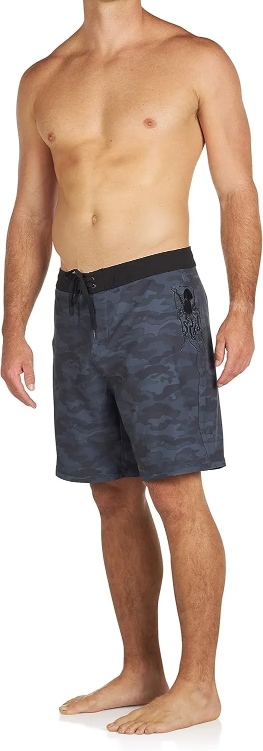 Maui Rippers Men's 18"-19" 4-Way Stretch Boardshorts Swim Trunks