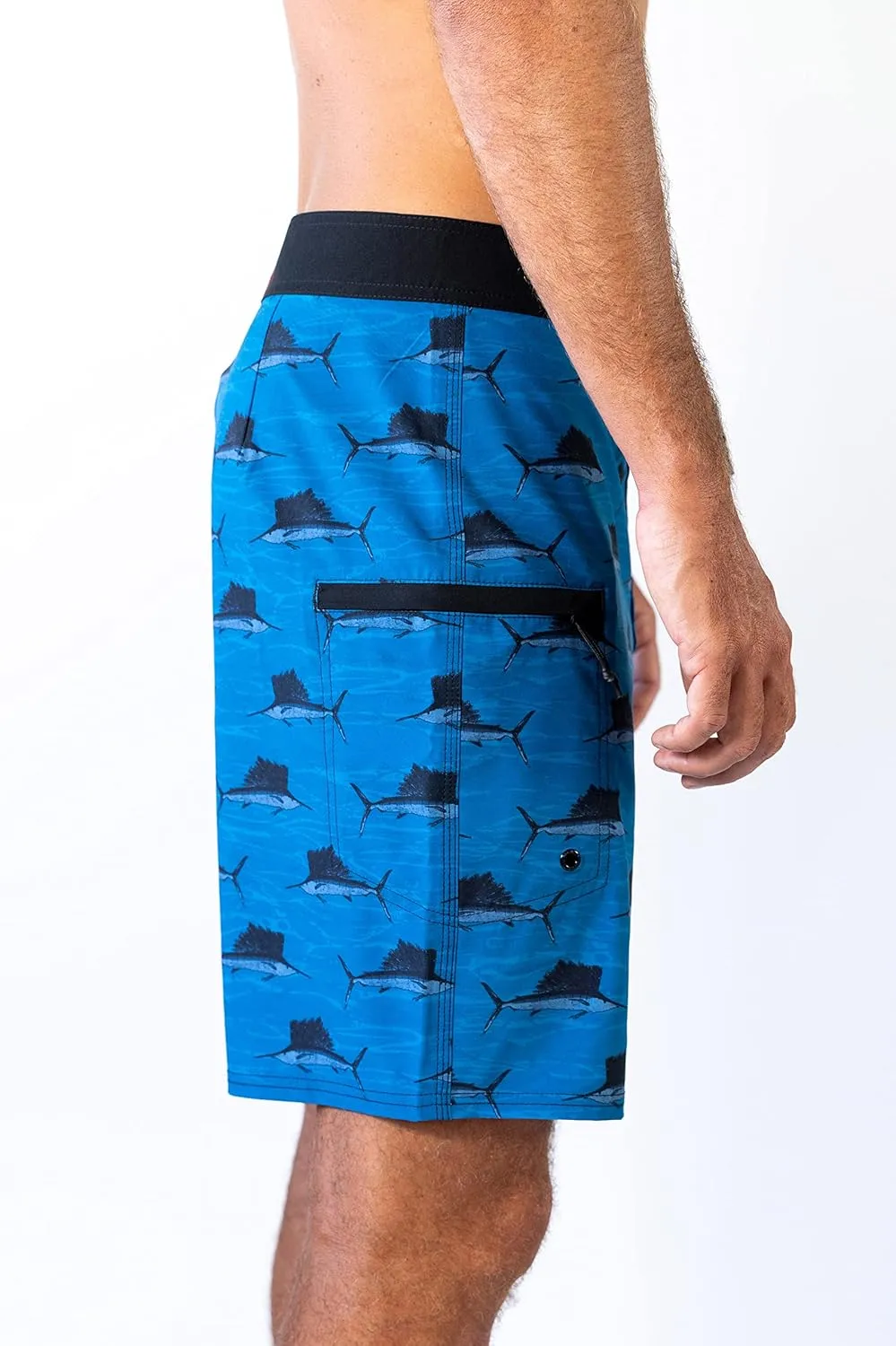 Maui Rippers Men's 18"-19" 4-Way Stretch Boardshorts Swim Trunks