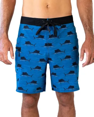 Maui Rippers Men's 18"-19" 4-Way Stretch Boardshorts Swim Trunks