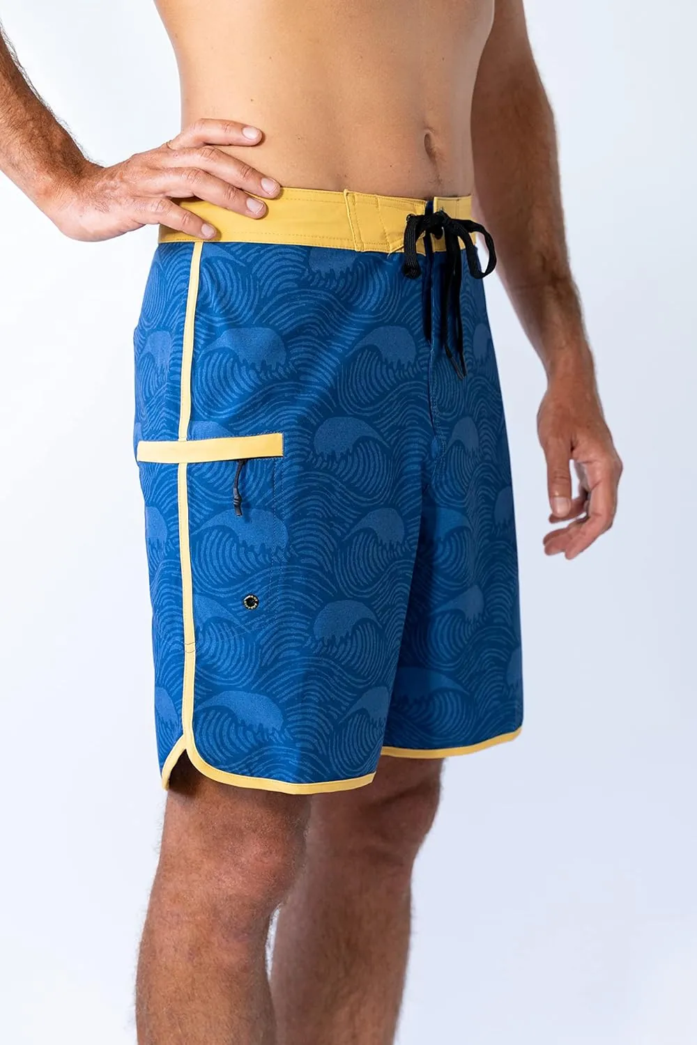 Maui Rippers Men's 18"-19" 4-Way Stretch Boardshorts Swim Trunks