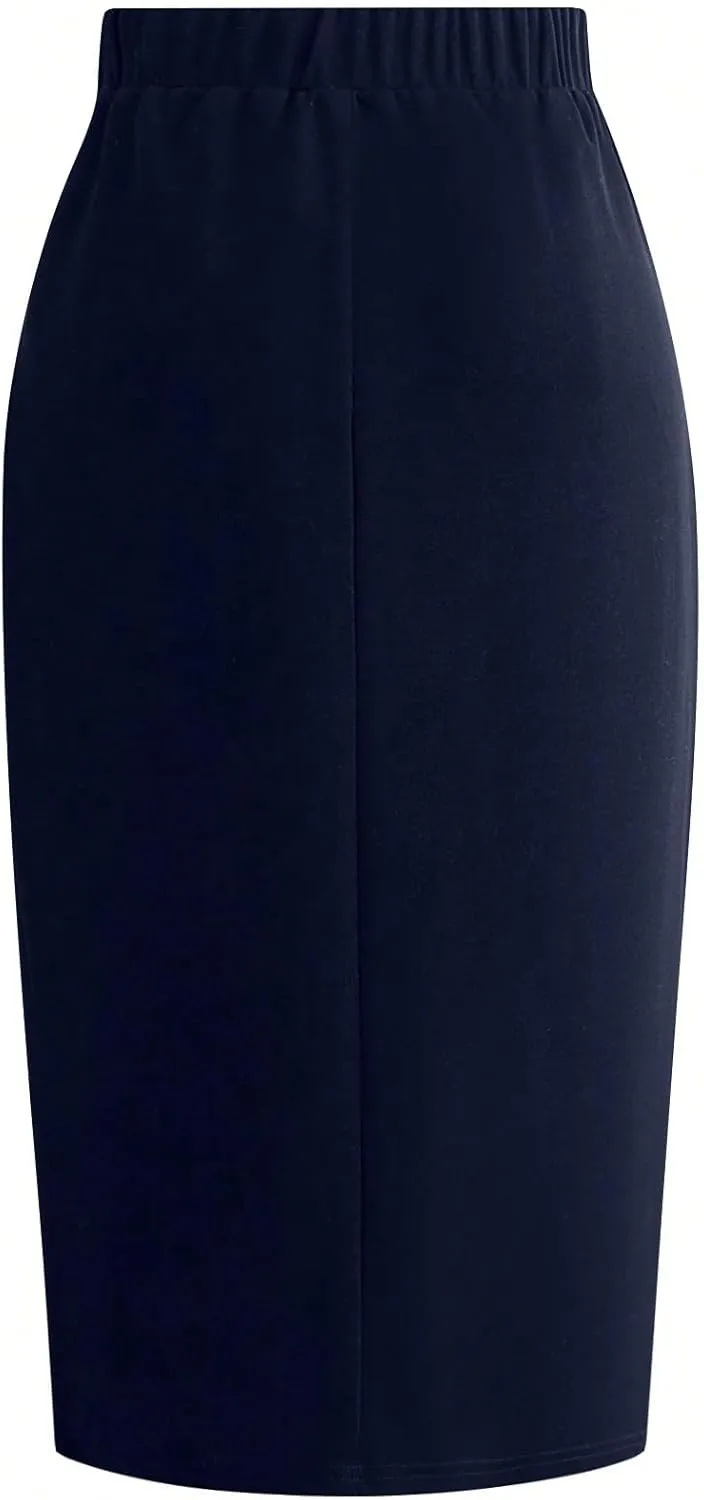 Maxi Skirts for Women Front Slit Elegant Slim Fit Skirt