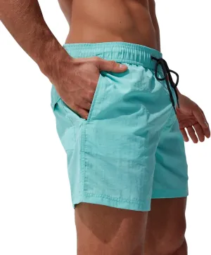 Men Swim Trunks Quick Dry Beach Bathing Suit Stretch Swim Shorts Swimsuit with Pockets