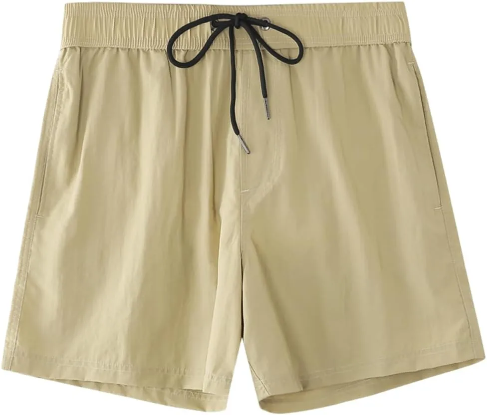 Men Swim Trunks Quick Dry Beach Bathing Suit Stretch Swim Shorts Swimsuit with Pockets