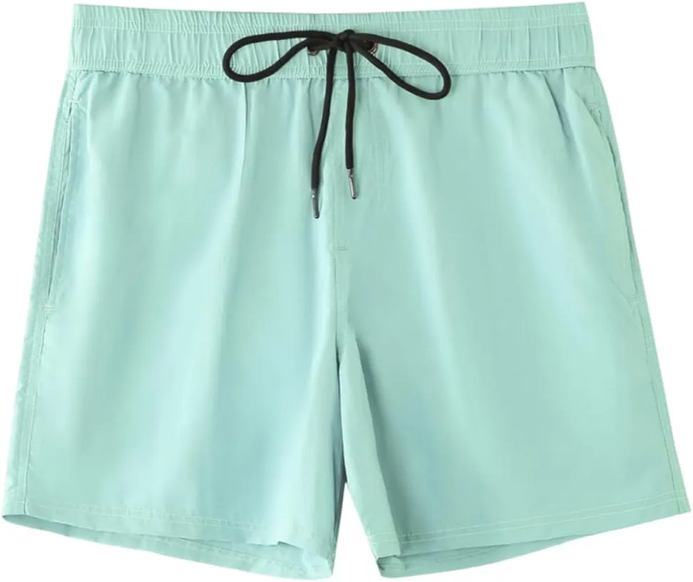 Men Swim Trunks Quick Dry Beach Bathing Suit Stretch Swim Shorts Swimsuit with Pockets