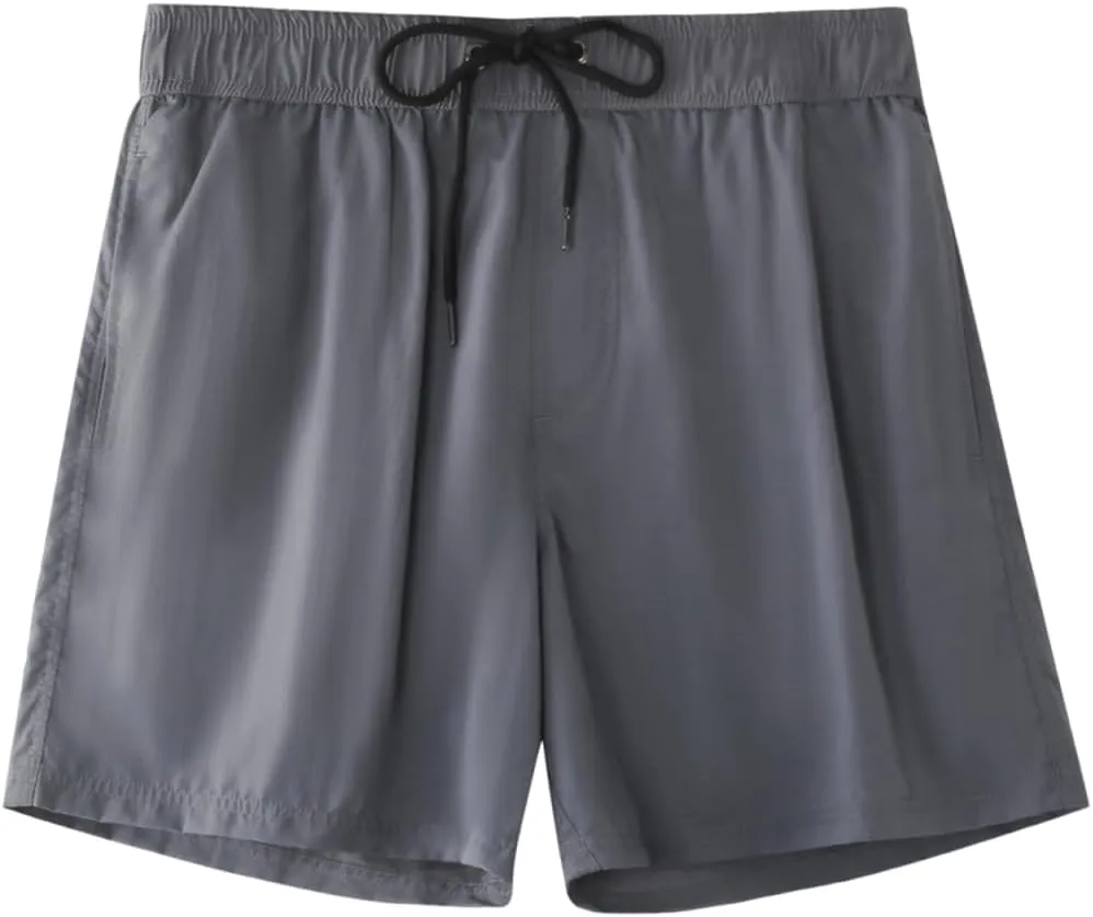Men Swim Trunks Quick Dry Beach Bathing Suit Stretch Swim Shorts Swimsuit with Pockets
