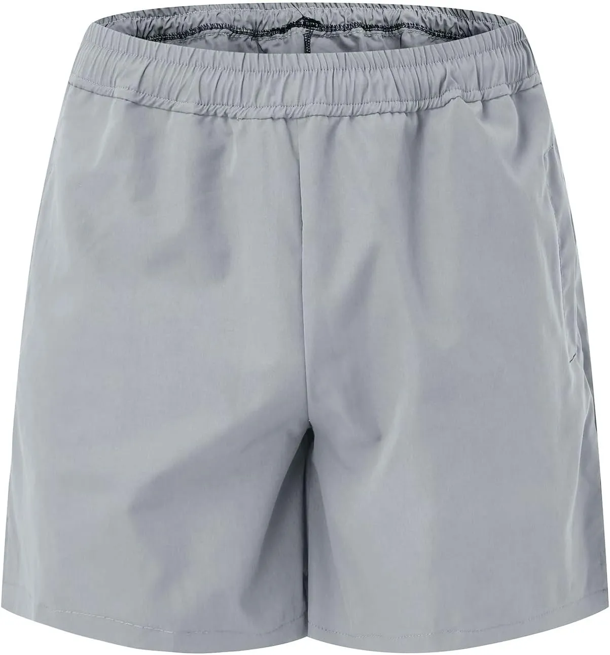 Men Swim Trunks Simple Beach Beach Solid Color Sports Fitness Leisure Pants Quick Dry Board Shorts with Mesh Lining