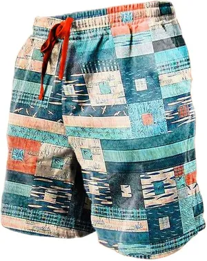 Men Swim Trunks Simple Beach Beach Solid Color Sports Fitness Leisure Pants Quick Dry Board Shorts with Mesh Lining
