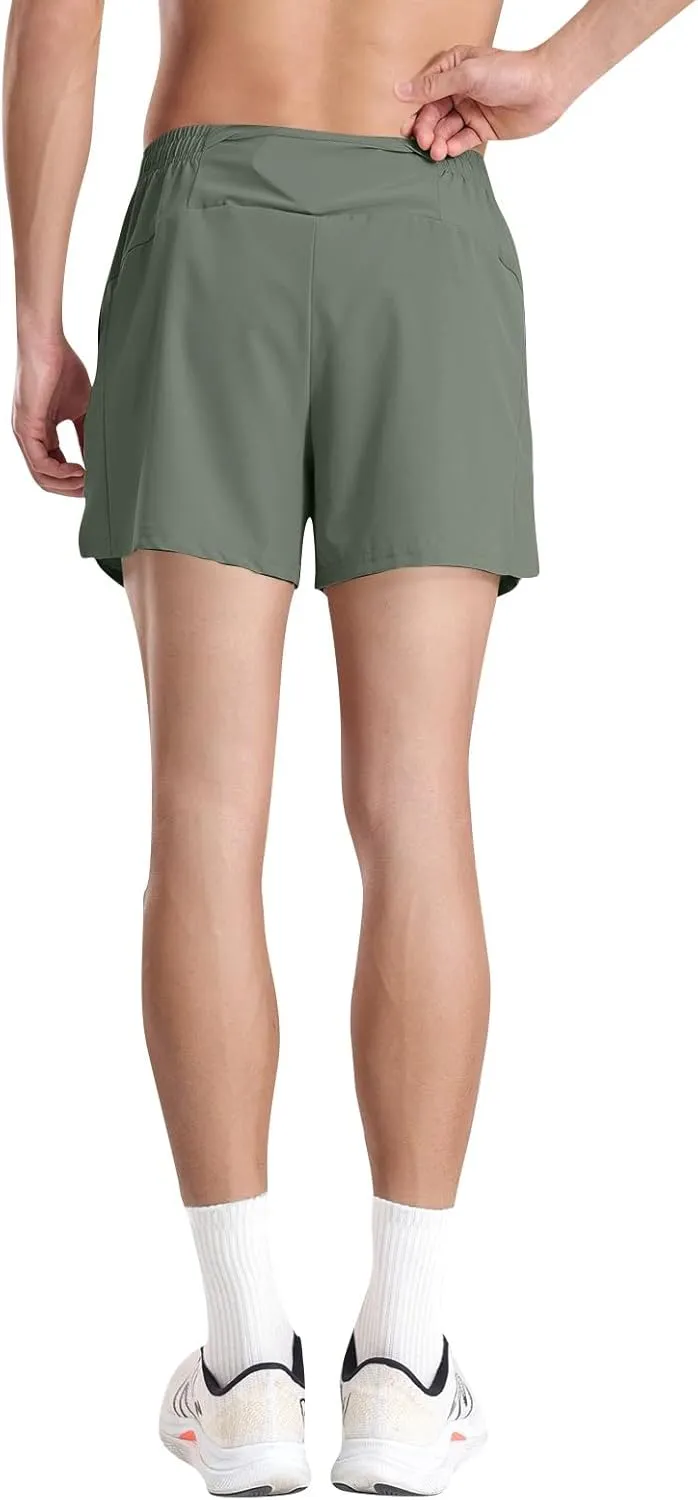 Men's Athletic Shorts Loose-Fit Lightweight Quick Dry Running Workout Gym Casual Shorts with Pockets