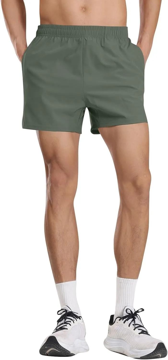 Men's Athletic Shorts Loose-Fit Lightweight Quick Dry Running Workout Gym Casual Shorts with Pockets