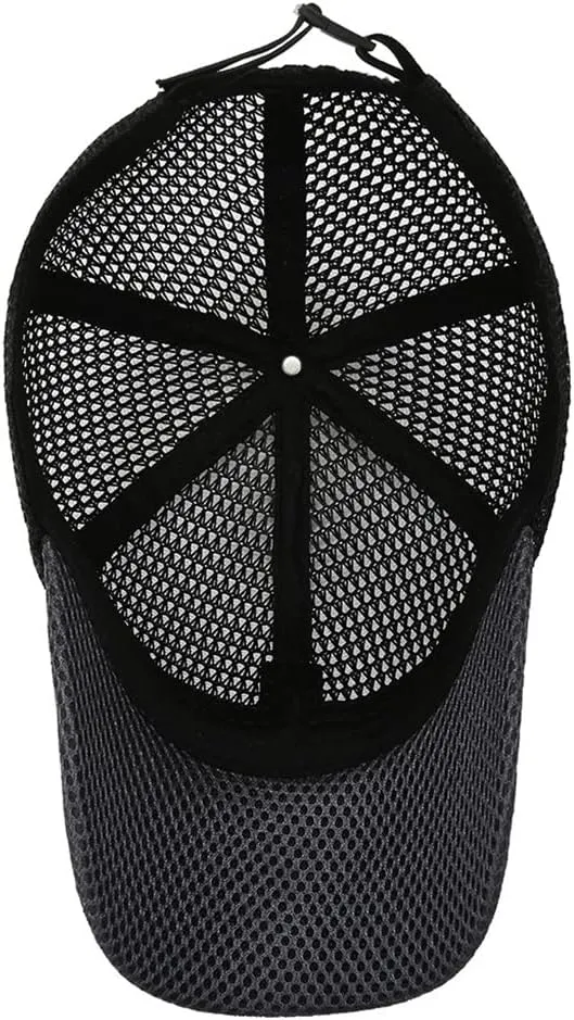 Men's Hat Net Gauze Shade Extended Brim Cap Duck Tongue Cap Casual Outdoor Fishing Breathable Baseball Cap
