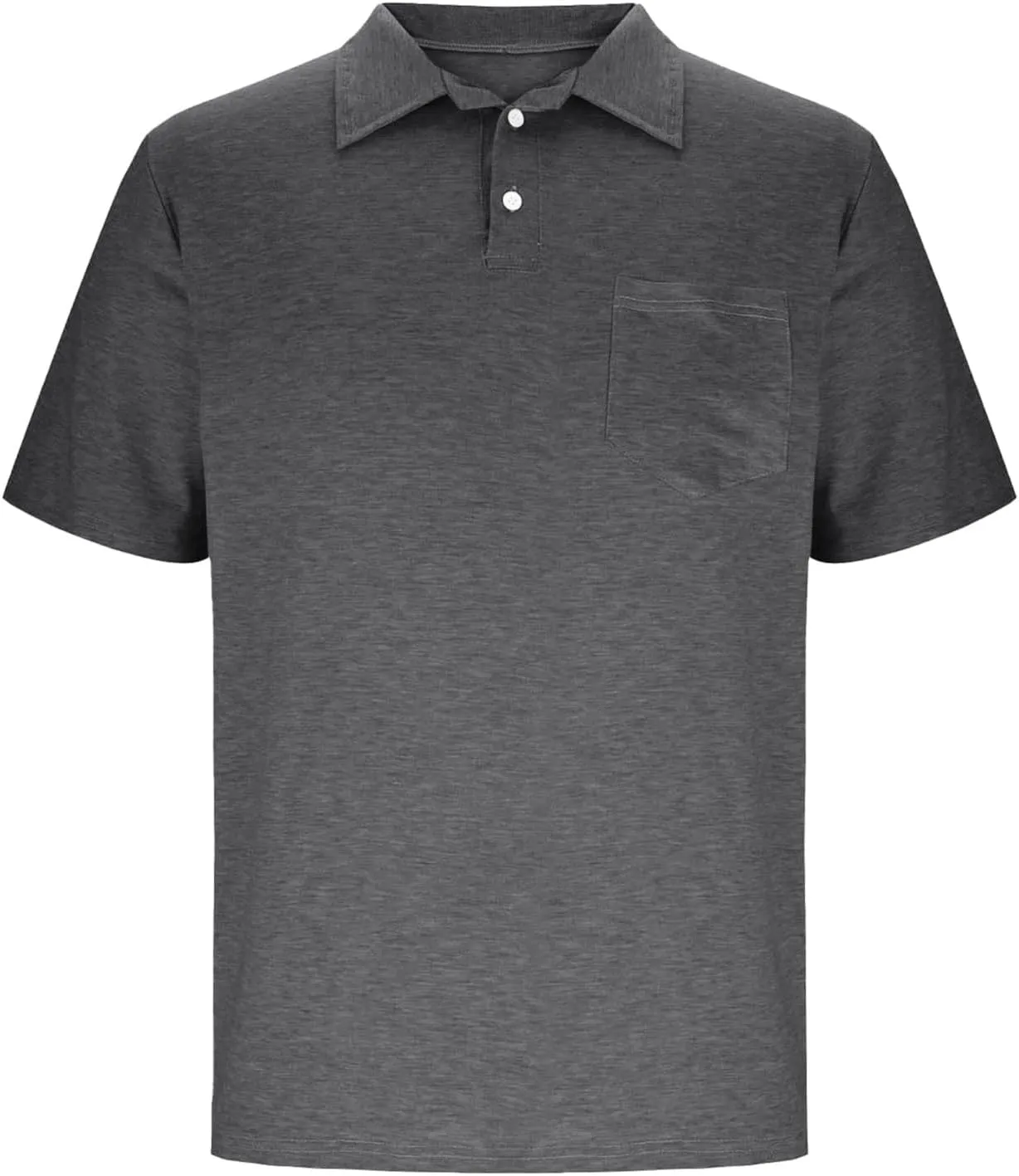 Men's Pique Polo Shirts Trendy Short Sleeve Quick Dry Performance Golf Shirt Summer Daily Casual Colalred T-Shirts