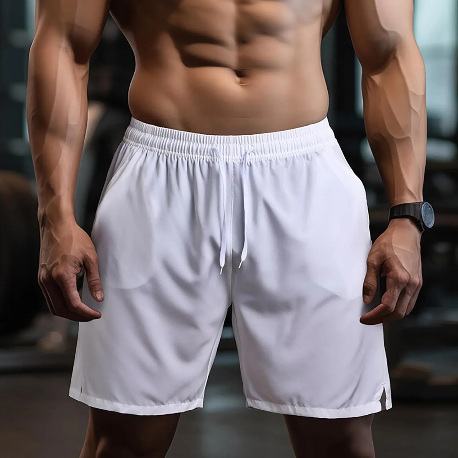 Men's Running Basketball Shorts Gym Workout Lightweight Athletic Short Pants Bodybuilding Quick Dry Jogging Shorts