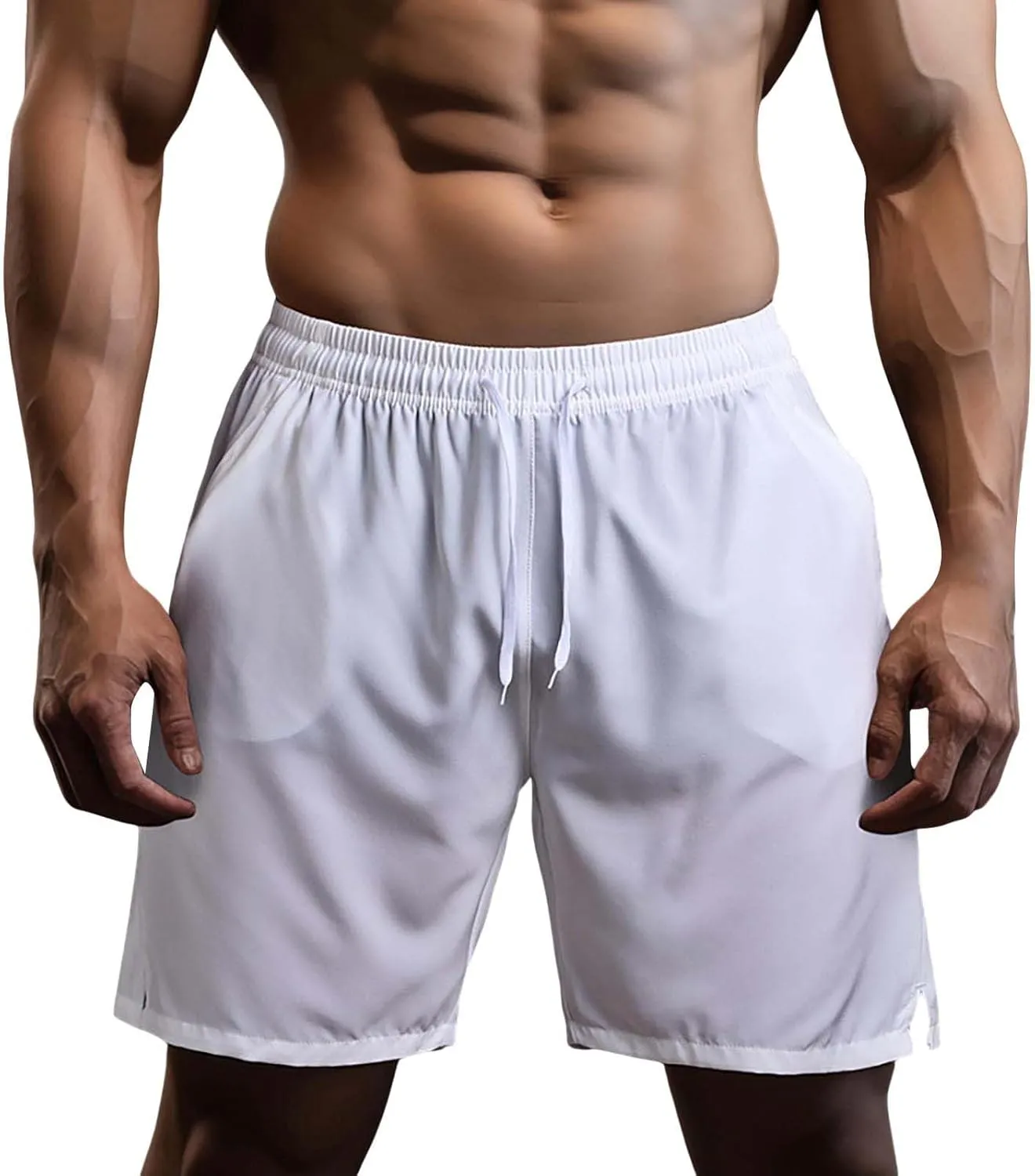 Men's Running Basketball Shorts Gym Workout Lightweight Athletic Short Pants Bodybuilding Quick Dry Jogging Shorts