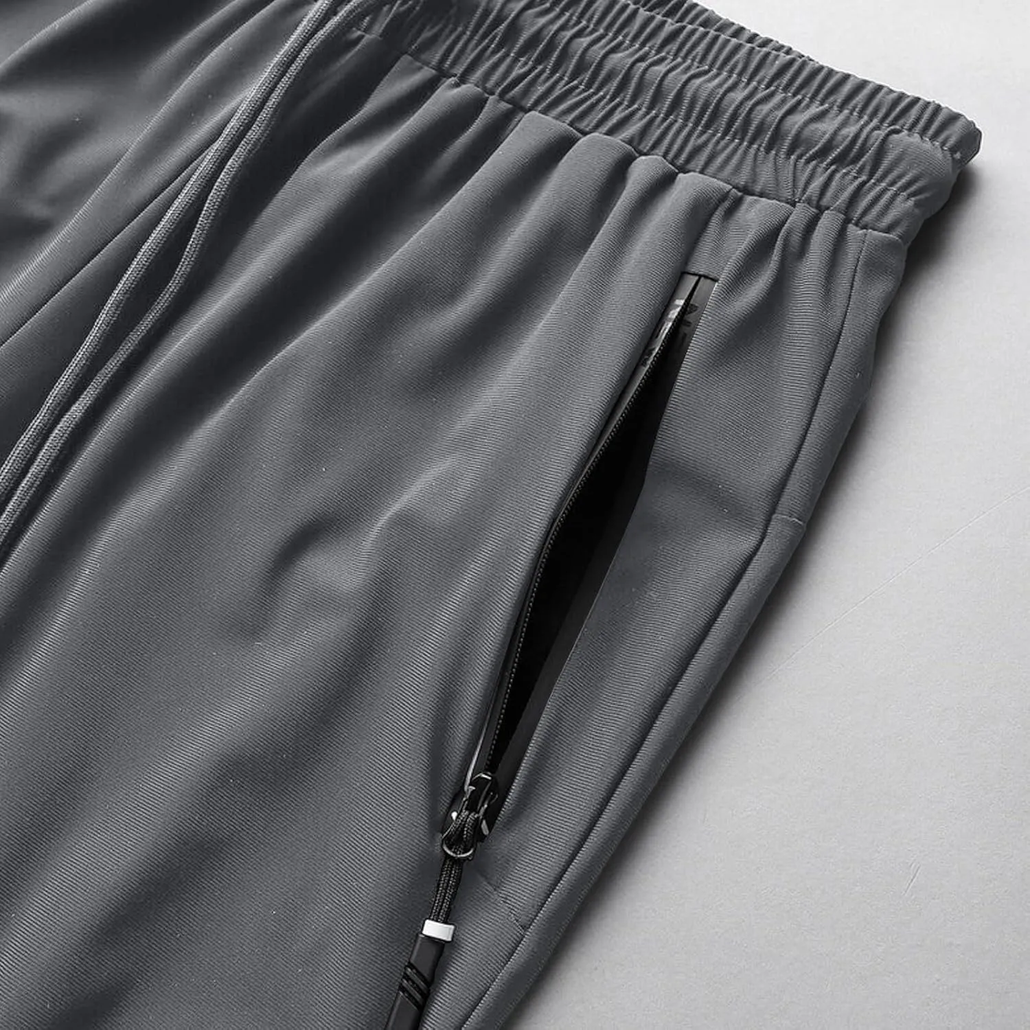 Mens Sweatpants Big and Tall Ice Silk Summer Beach Joggers Athletic Elastic Waist Casual Pants with Pockets