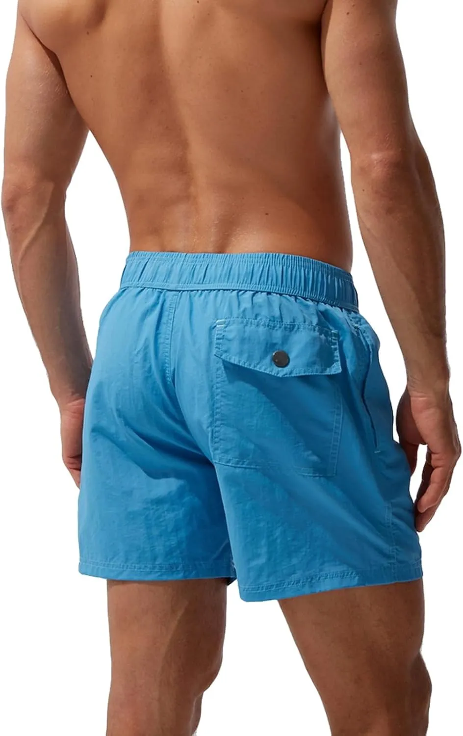 Mens Swim Trunks Quick Dry Hawaiian Board Shorts Stretchy Bathing Suit Swimwear with Pockets