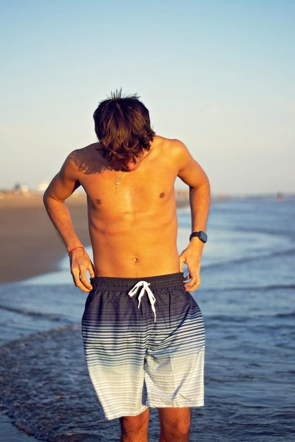 Men's Swim Trunks with Compression Liner 9" Quick Dry Board Shorts