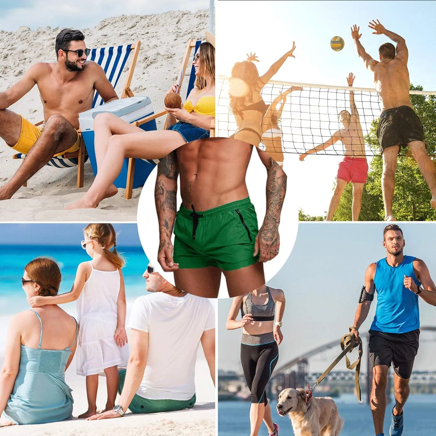 Men's Swimming Trunks,Summer Quick Dry Swimwear Shorts Pants for Beach Hotspring Surfing Casual Training Pants M-XXL