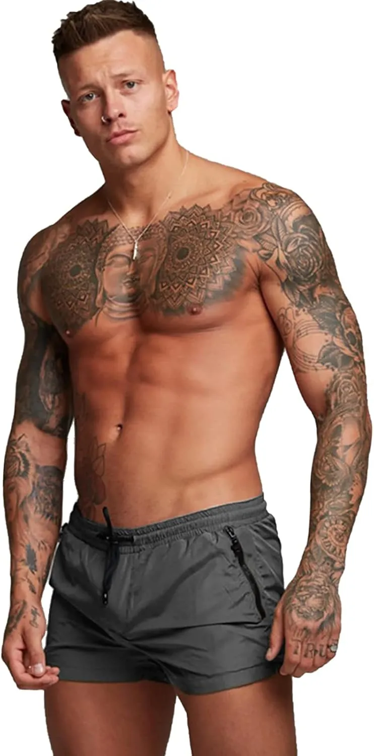Men's Swimming Trunks,Summer Quick Dry Swimwear Shorts Pants for Beach Hotspring Surfing Casual Training Pants M-XXL