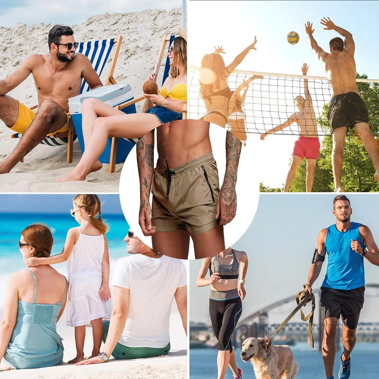Men's Swimming Trunks,Summer Quick Dry Swimwear Shorts Pants for Beach Hotspring Surfing Casual Training Pants M-XXL