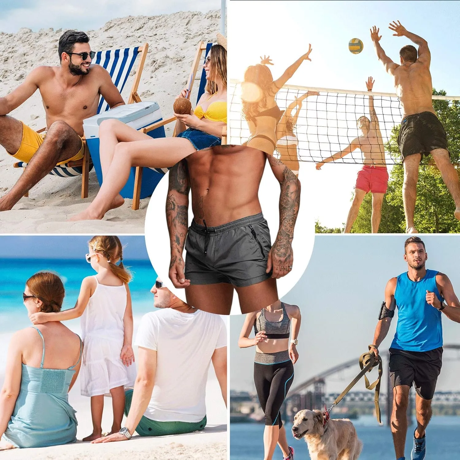 Men's Swimming Trunks,Summer Quick Dry Swimwear Shorts Pants for Beach Hotspring Surfing Casual Training Pants M-XXL