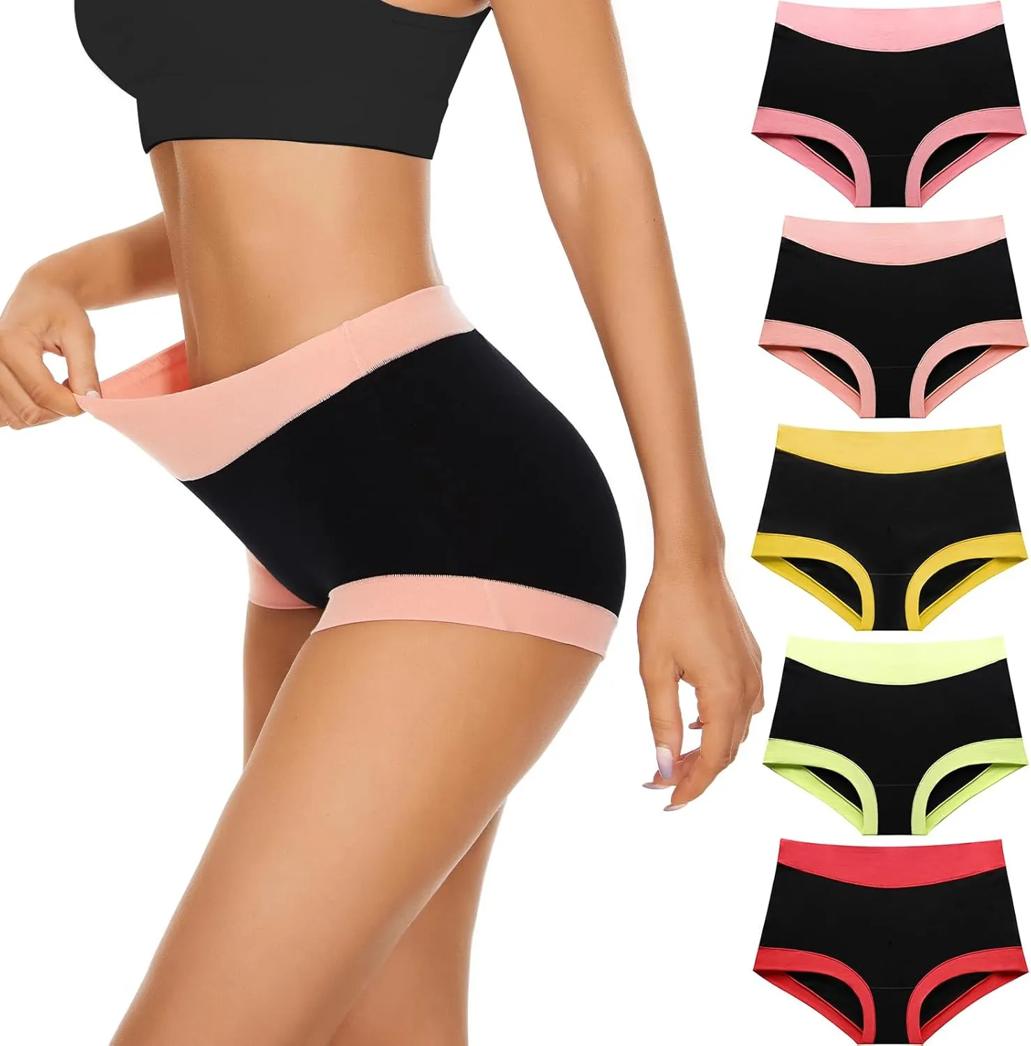 Migbean Boy Shorts Underwear for Women - Boxers for Women,womens Cotton Underwear,Boyshorts for Women,Cotton Boyshorts