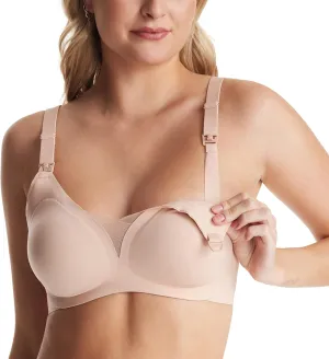 Momcozy Nursing Bras for Breastfeeding, Comfort Maternity Bra Buttery Soft Seamless Sleep Pregnancy Bra